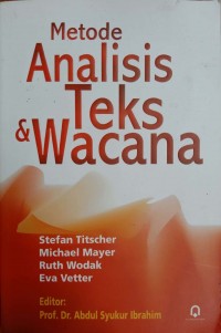 Metode Analisis Teks & Wacana